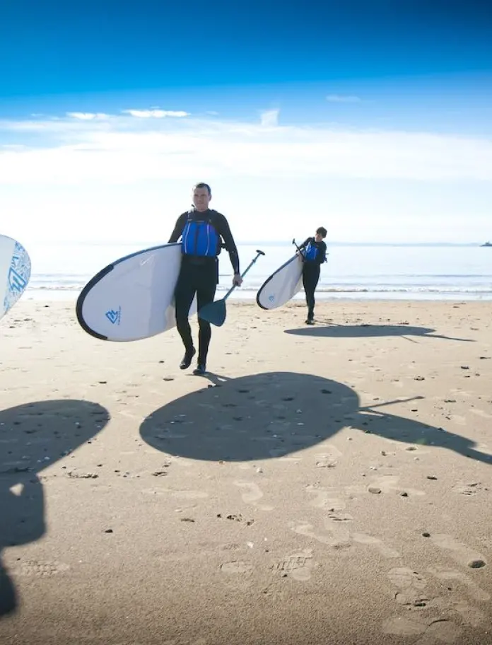 Surfers on Beach