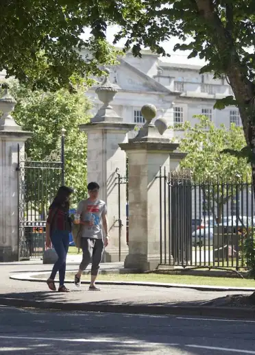 Green spaces outside the main building