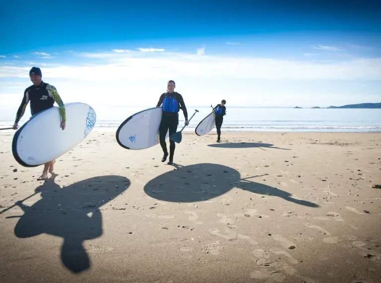 Surfers on Beach