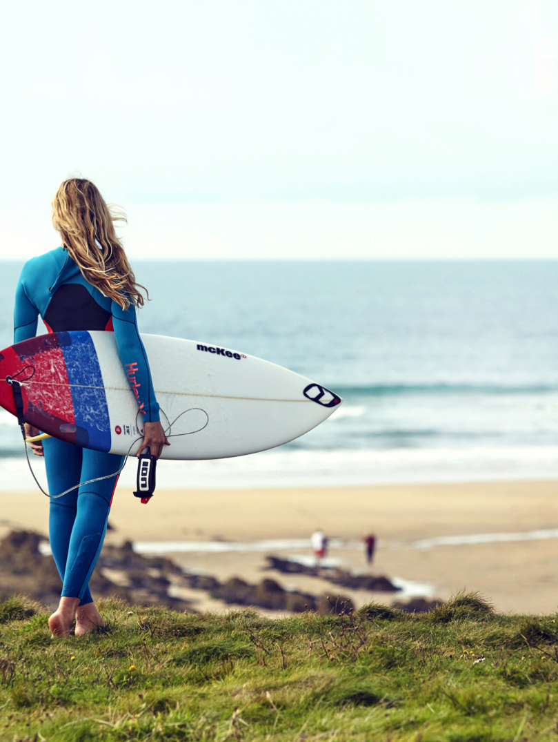Surfer on the beach